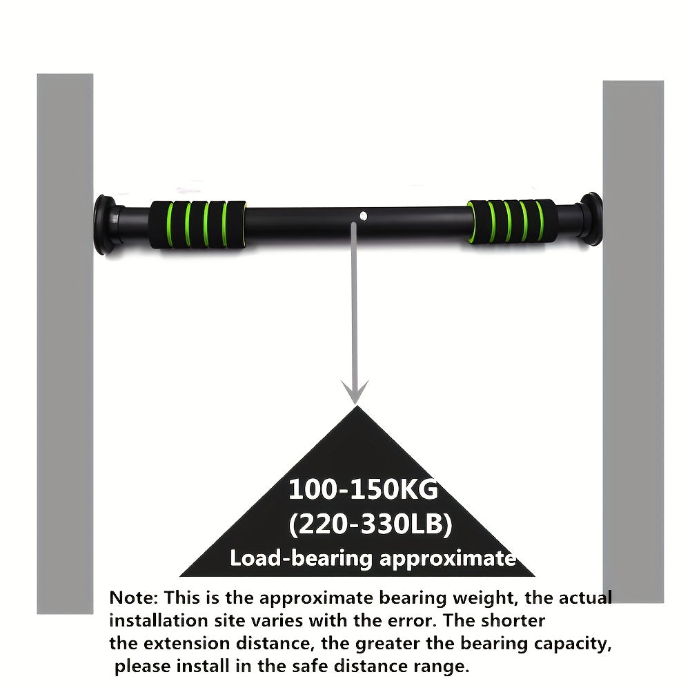 Wall-Mounted Pull-Up Bar for Indoor Use, Adjustable Door Frame Design, Easy Installation Without Drilling, Ideal for Strength Training And Bodyweight Workouts.